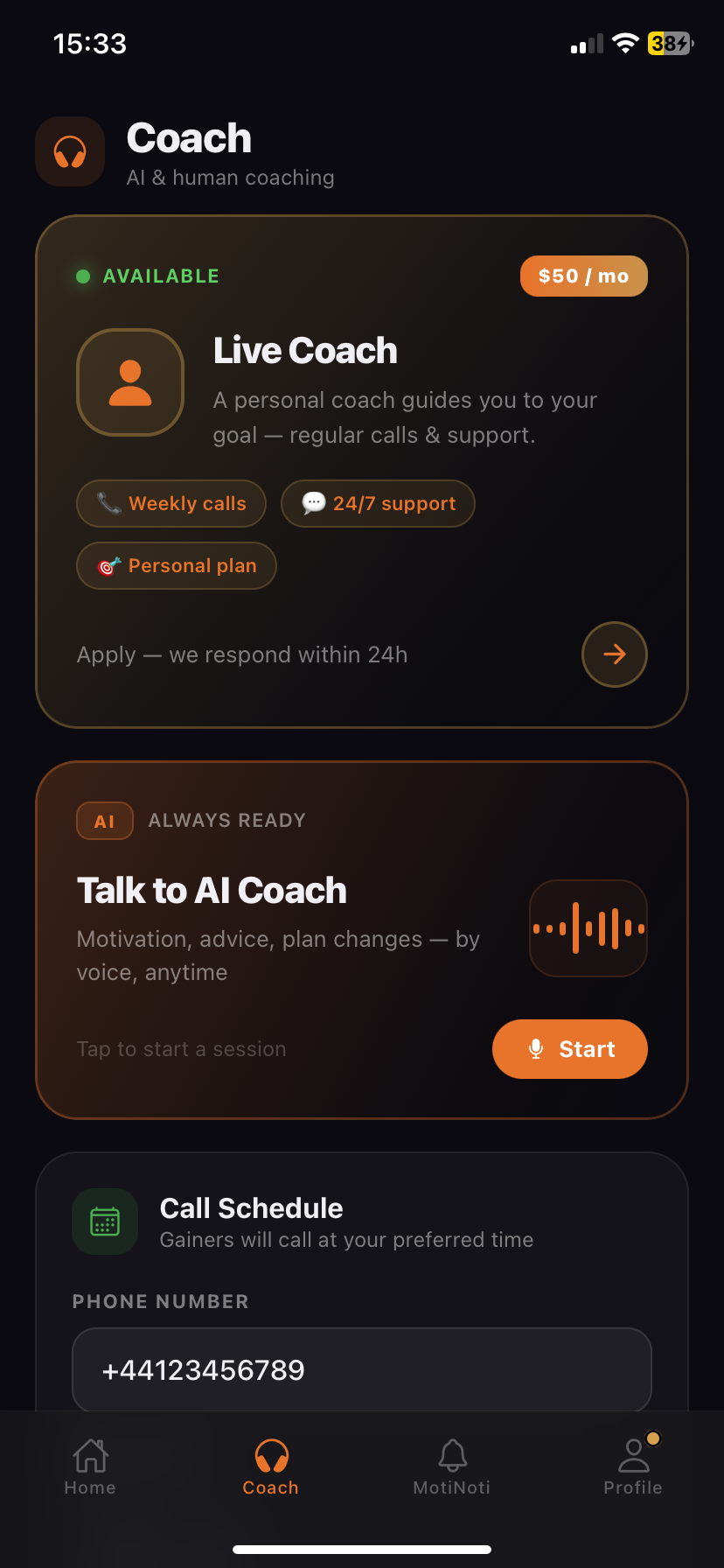 Coach calls