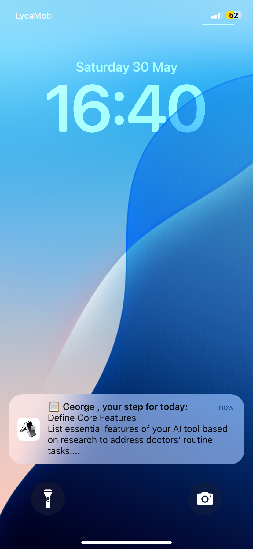 Step notification